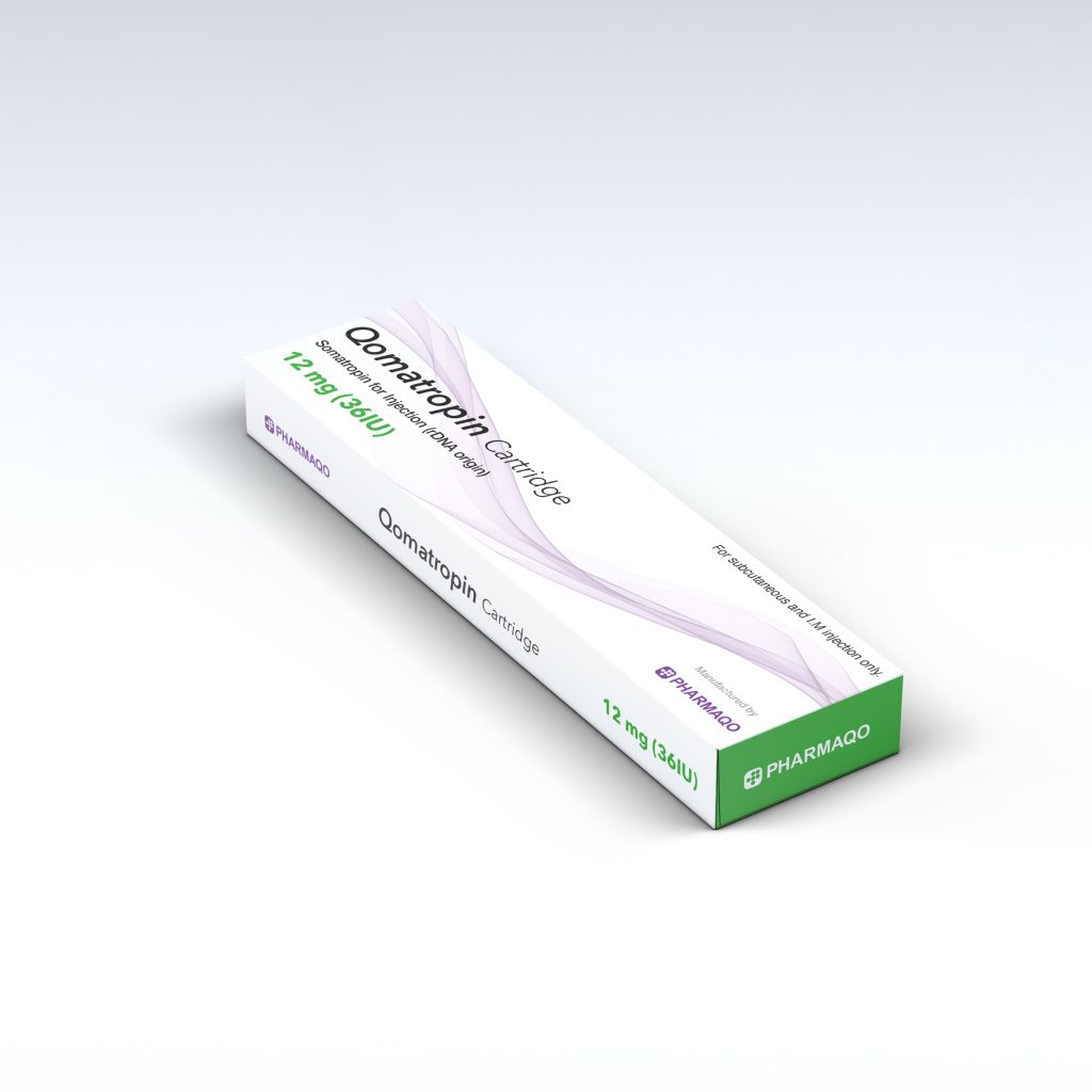 Qomatropin Cartridge 12Mg (36IU) Pharmaqo Somatropin