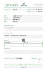 Anadrol 50 Pharmaqo test report